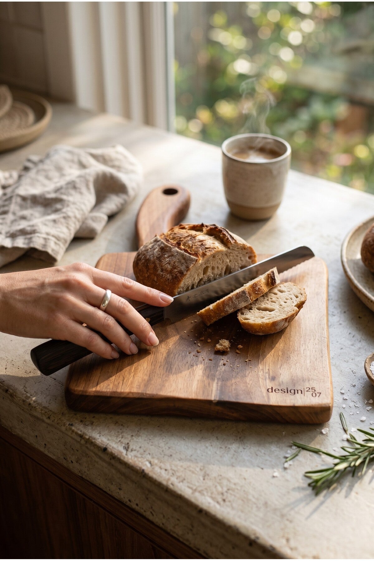 Handmade walnut serving boards