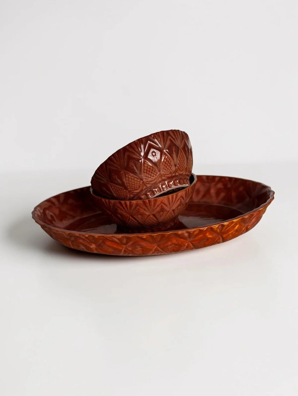 Seramik Oval Sunum Tabağı