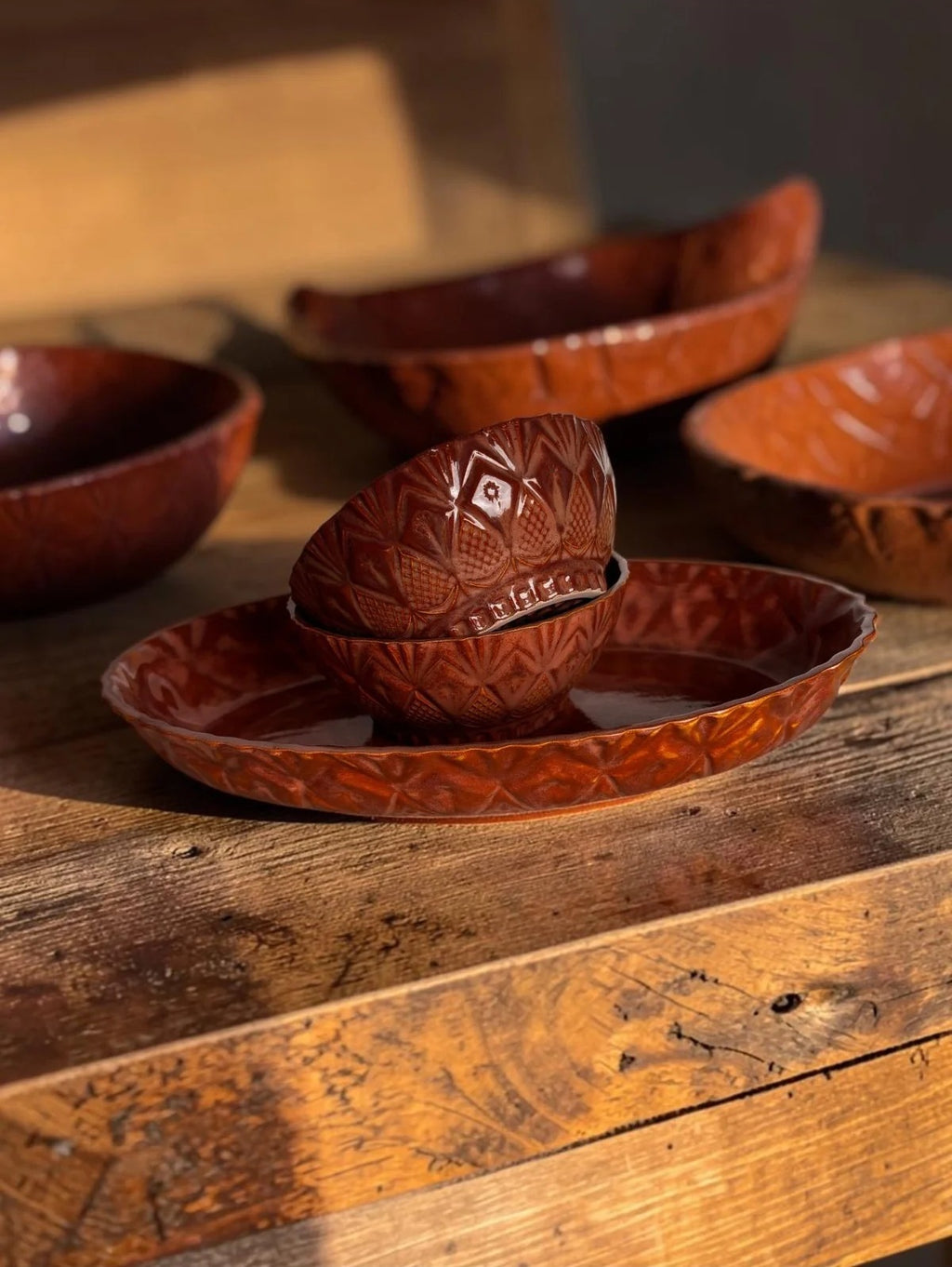 Seramik Oval Sunum Tabağı