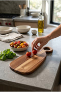 Acacia Serving Board with Ring