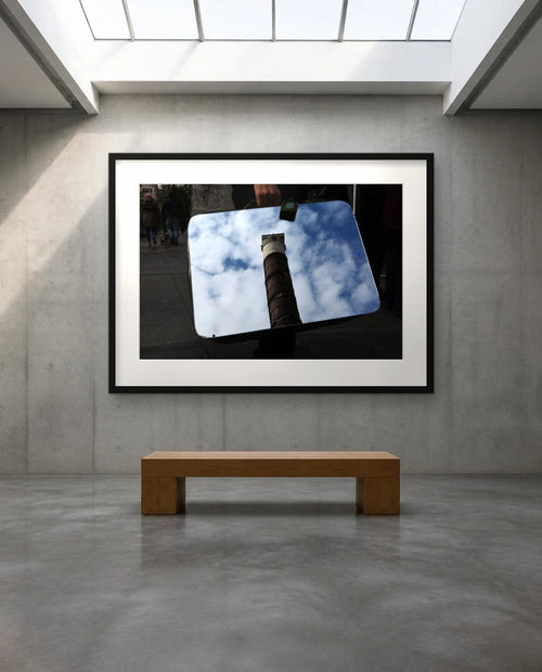 Çemberlitaş and the Clouds — framed fine art print shown in a room (illustration; ships unframed)