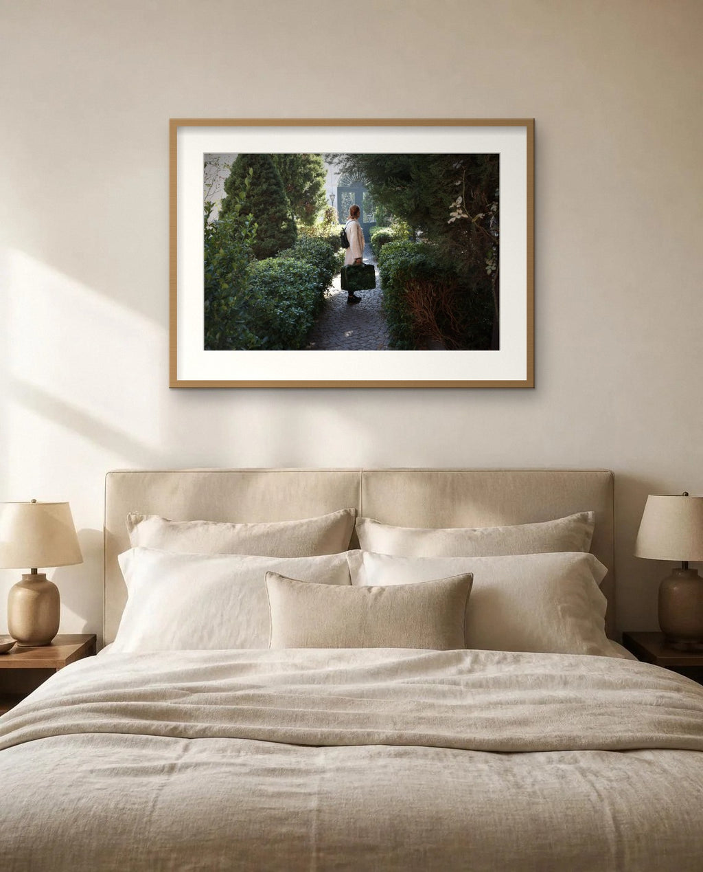 The Journey — framed fine art print shown in a room (illustration; ships unframed)