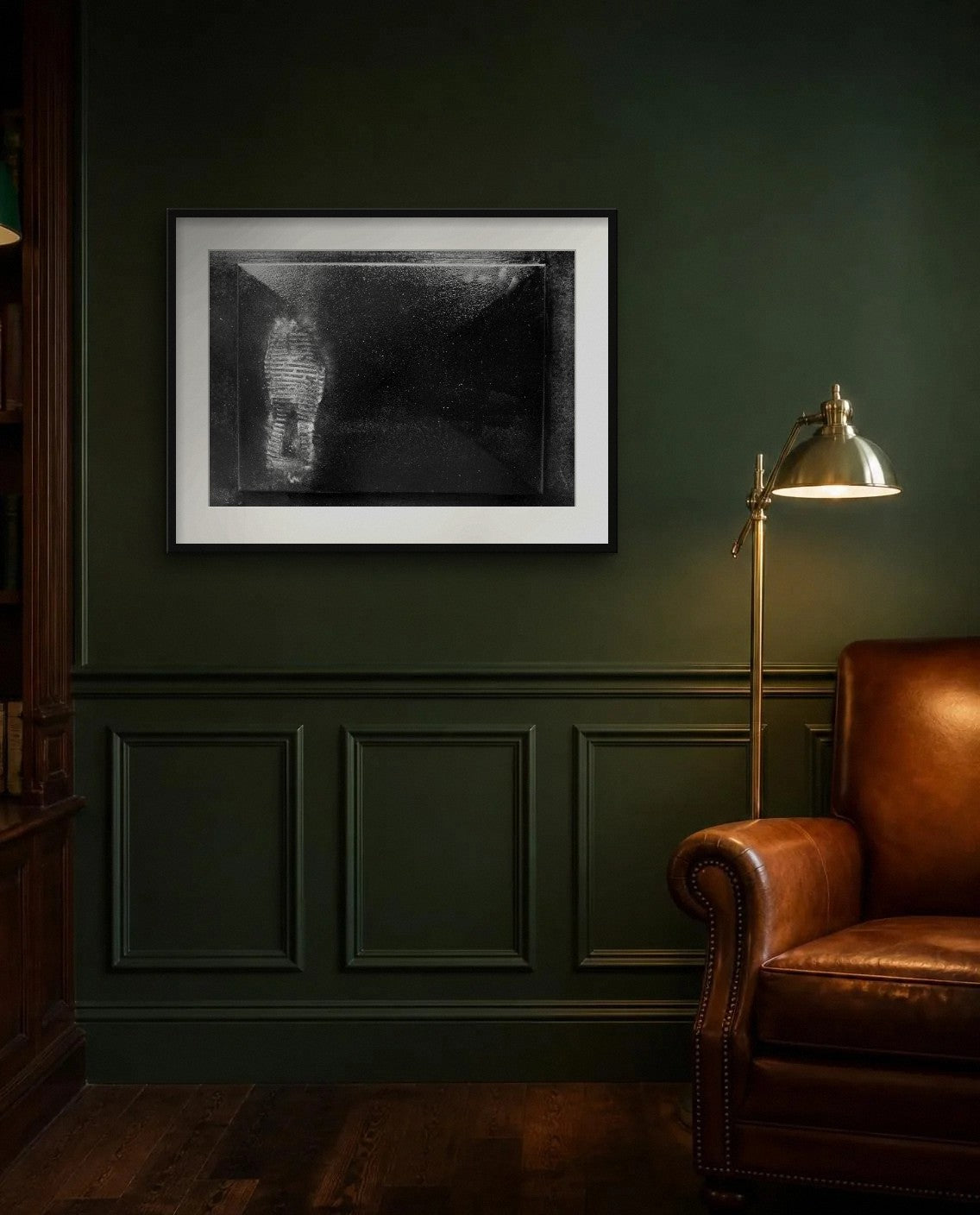 Separation — framed fine art print shown in a room (illustration; ships unframed)