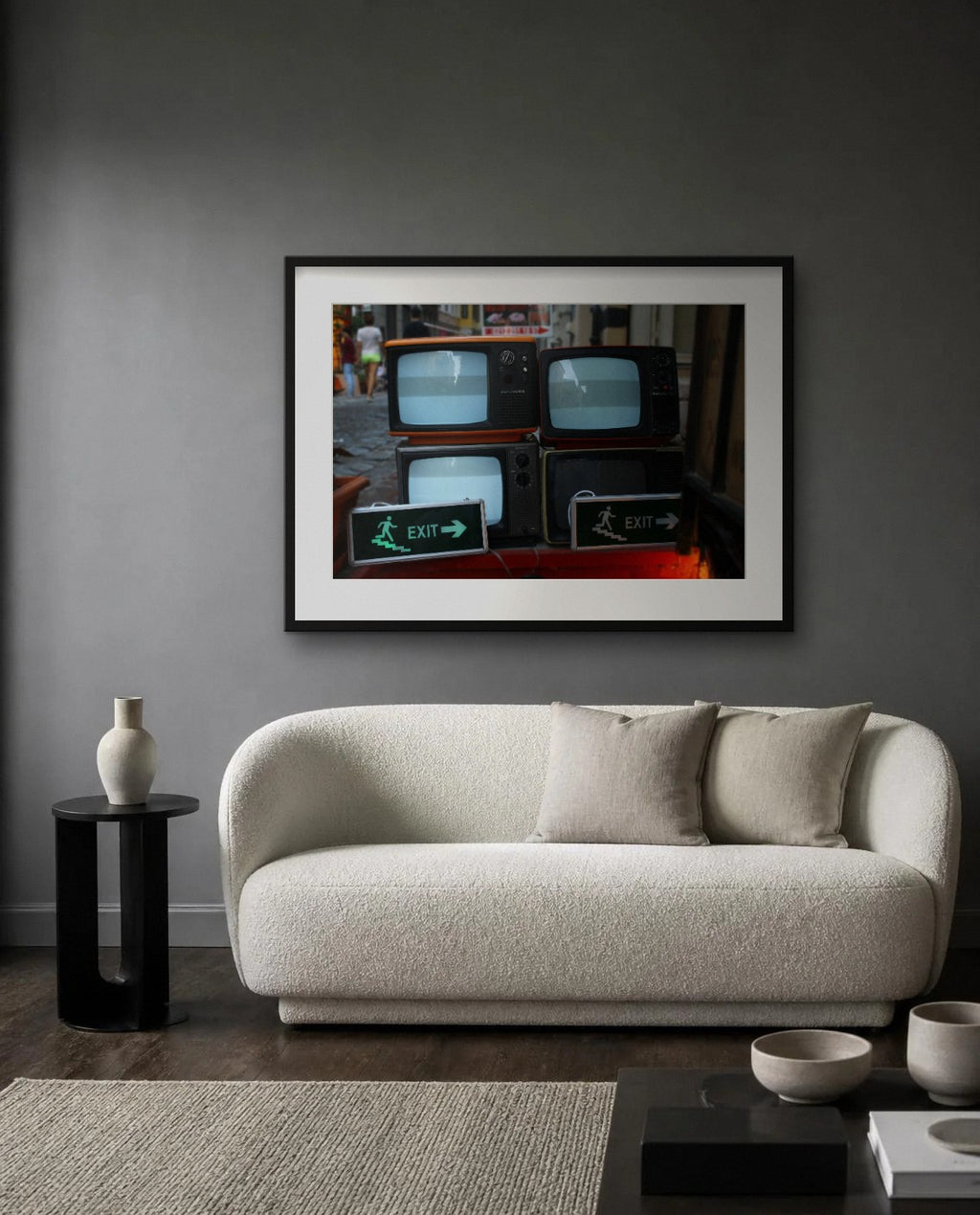Frame — framed fine art print shown in a room (illustration; ships unframed)