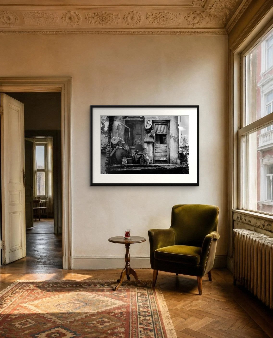 The Memory of Things — framed fine art print shown in a room (illustration; ships unframed)
