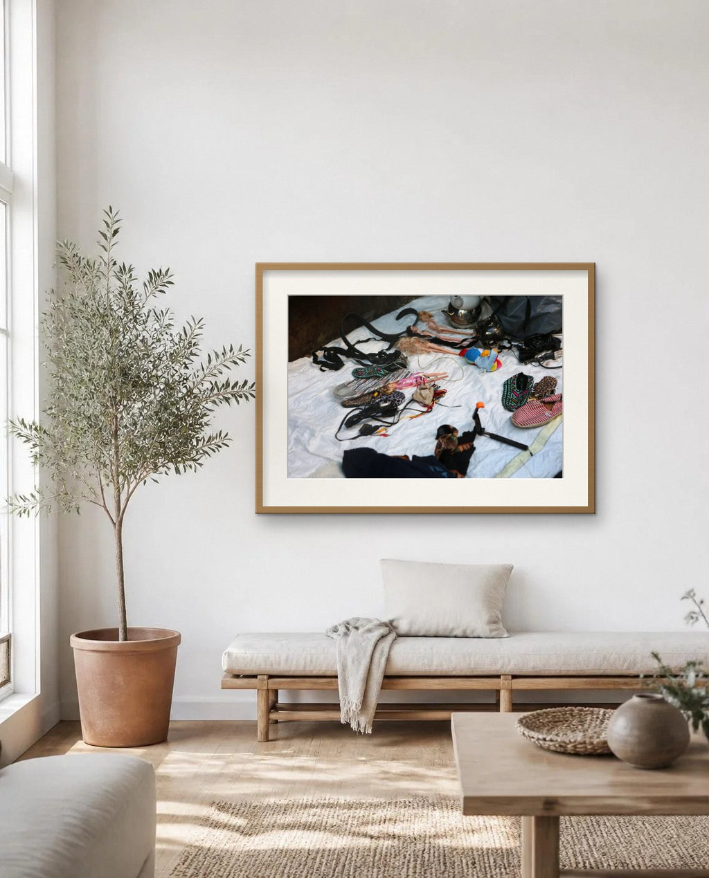 Chaos — framed fine art print shown in a room (illustration; ships unframed)