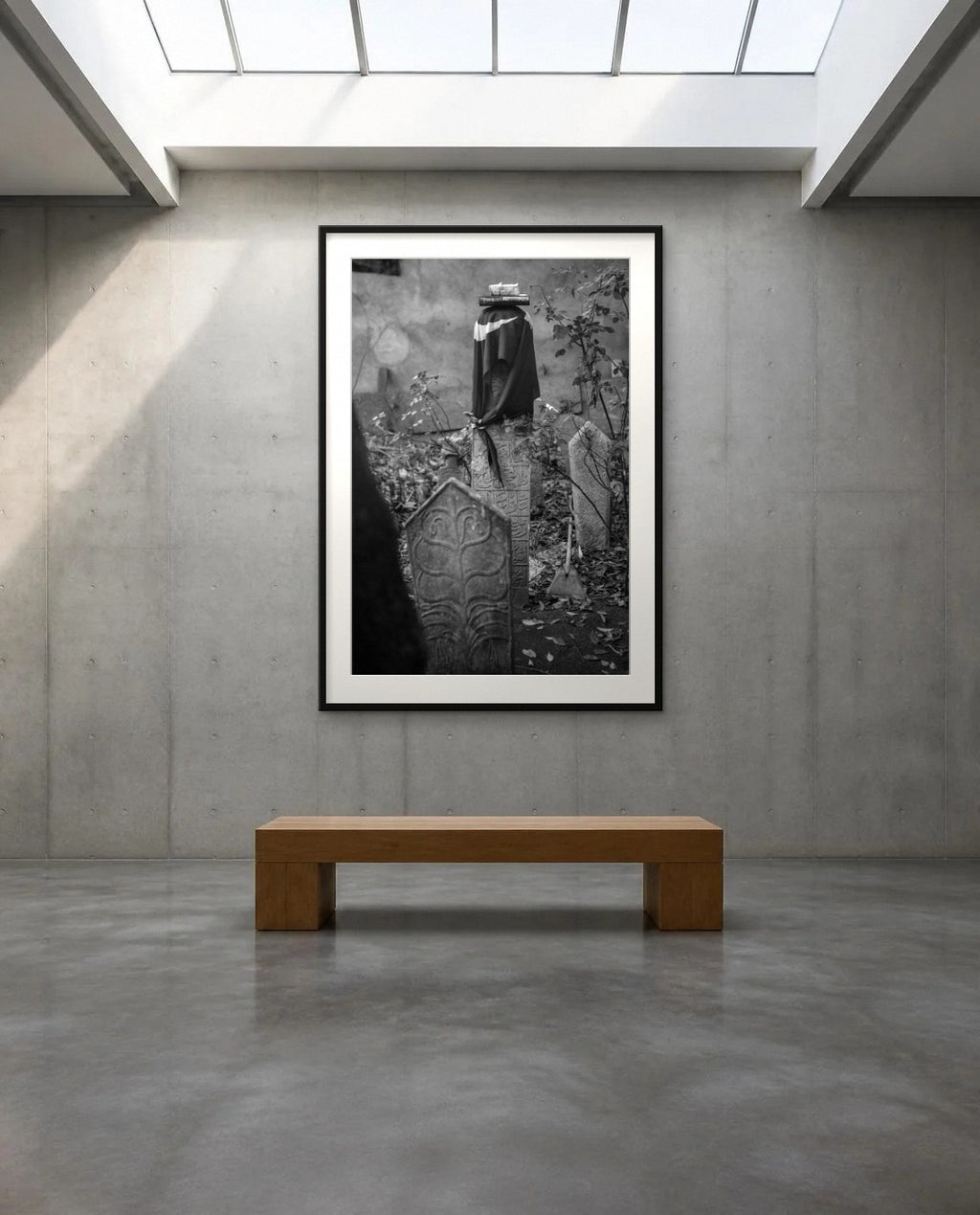 The Turbaned Stone — framed fine art print shown in a room (illustration; ships unframed)