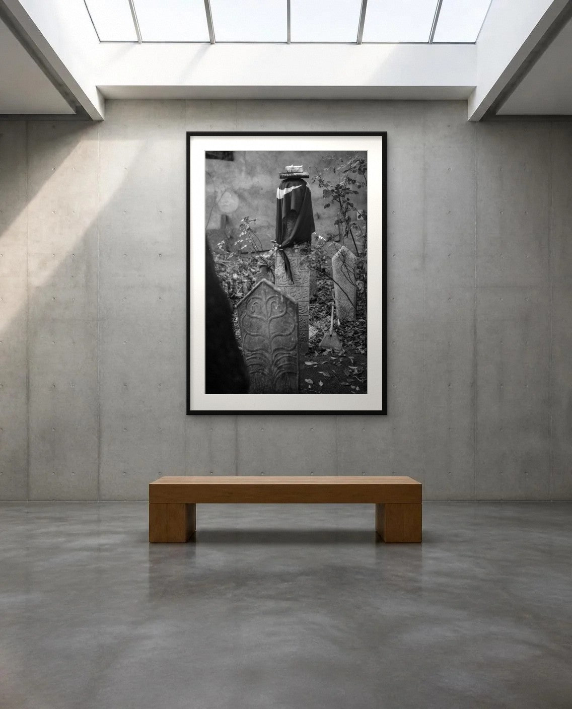 The Turbaned Stone — framed fine art print shown in a room (illustration; ships unframed)