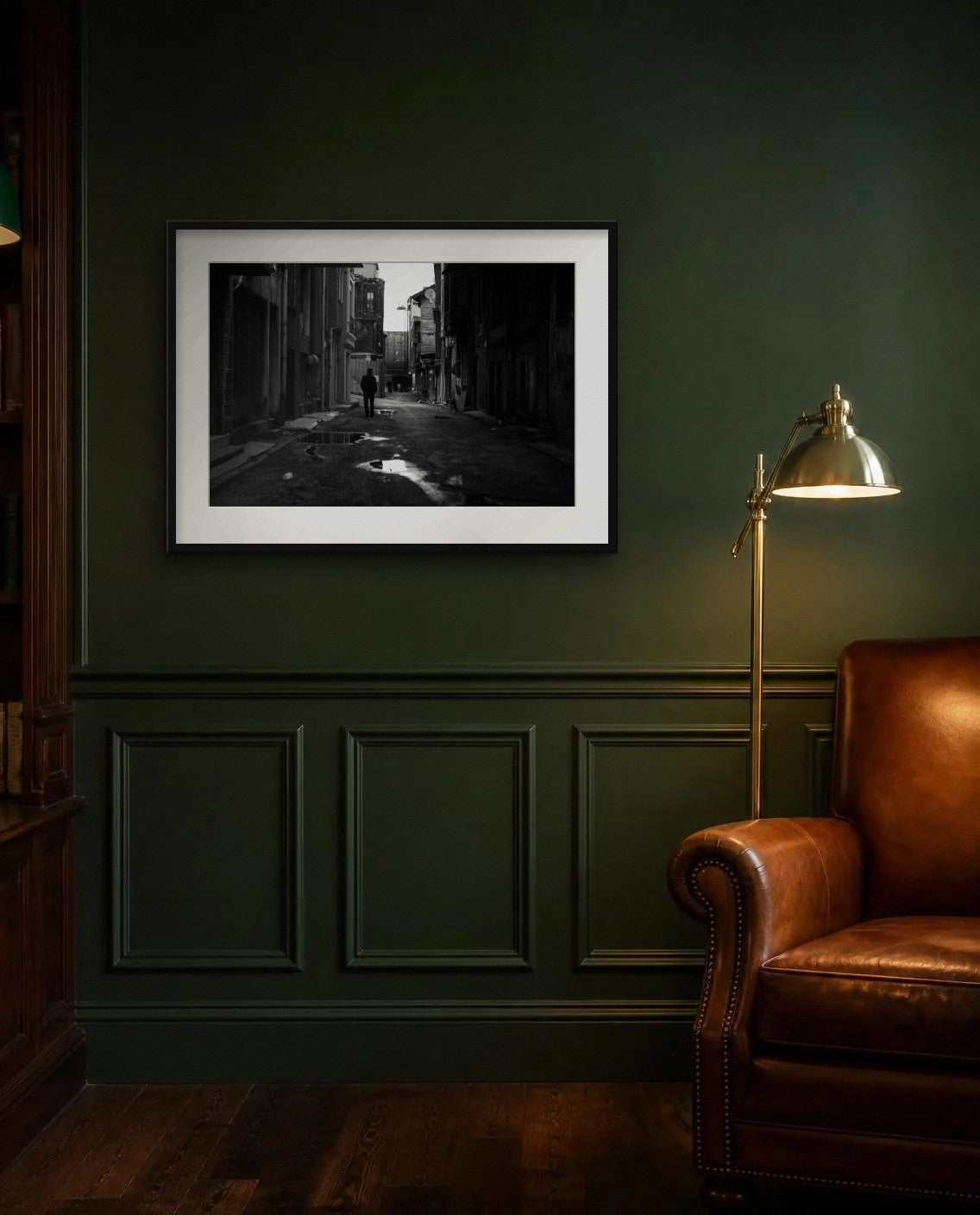 After the Rain — framed fine art print shown in a room (illustration; ships unframed)