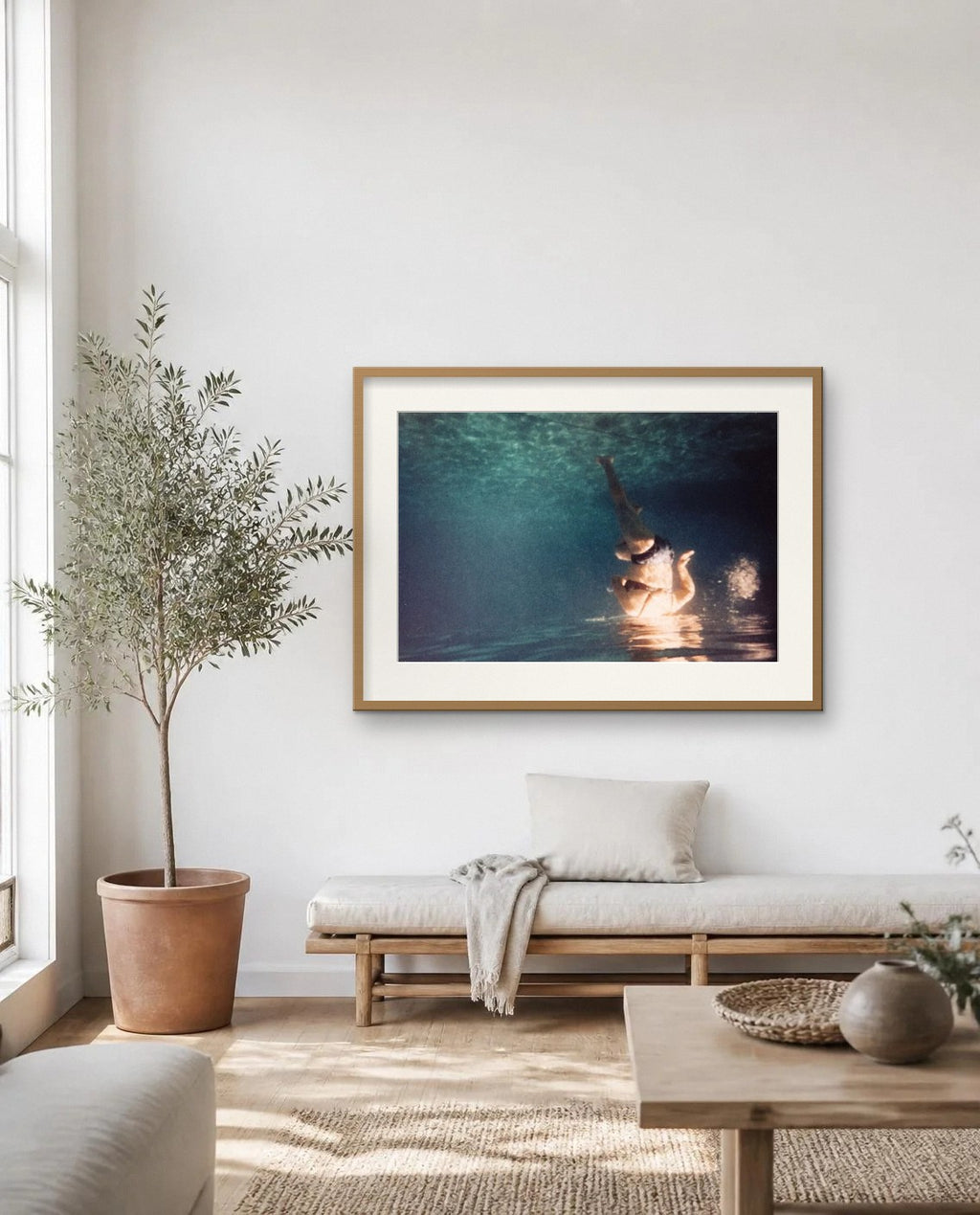 Gravity — framed fine art print shown in a room (illustration; ships unframed)