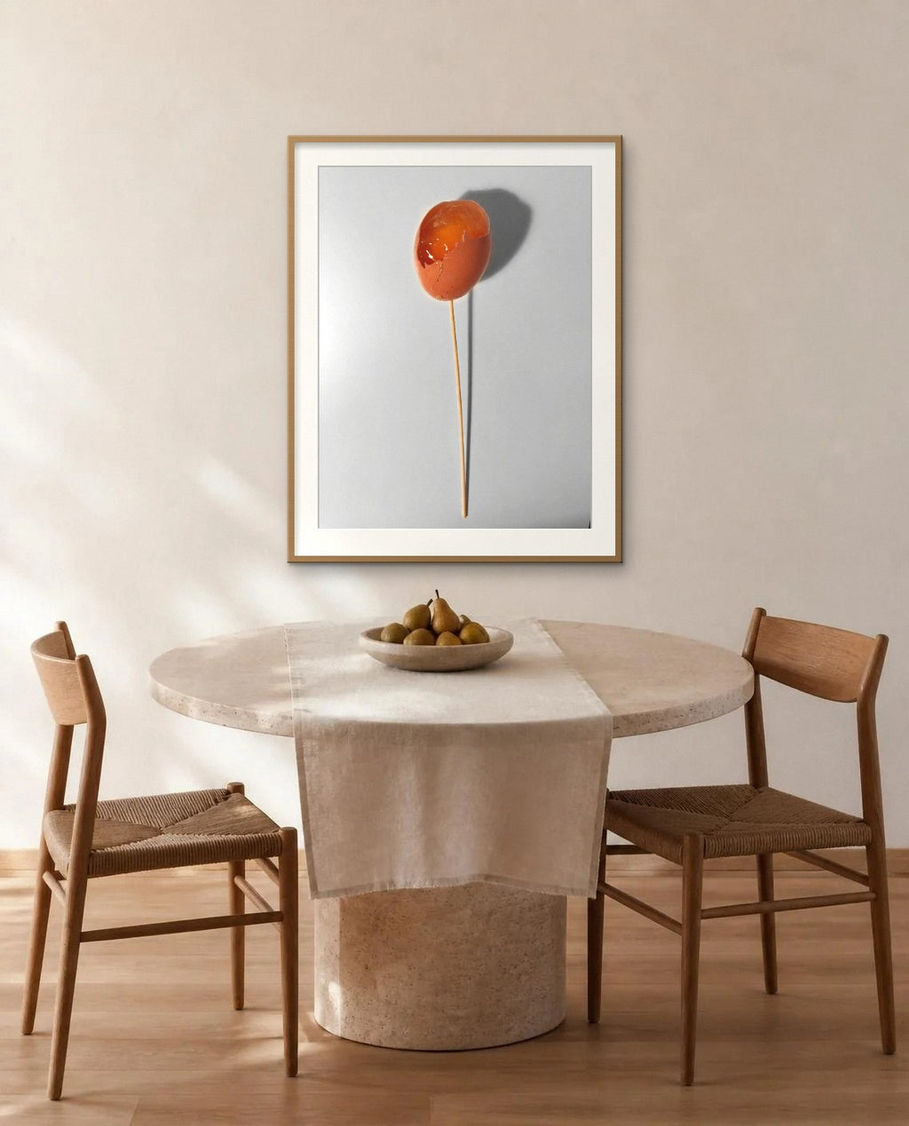 Flower — framed fine art print shown in a room (illustration; ships unframed)