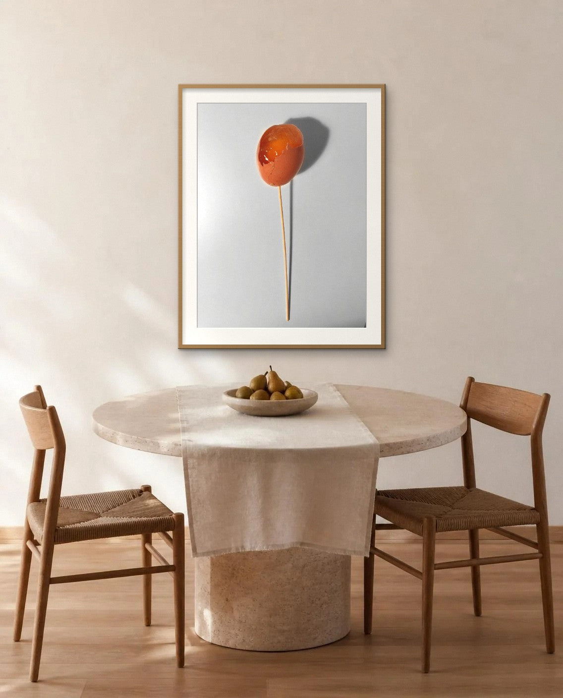 Flower — framed fine art print shown in a room (illustration; ships unframed)