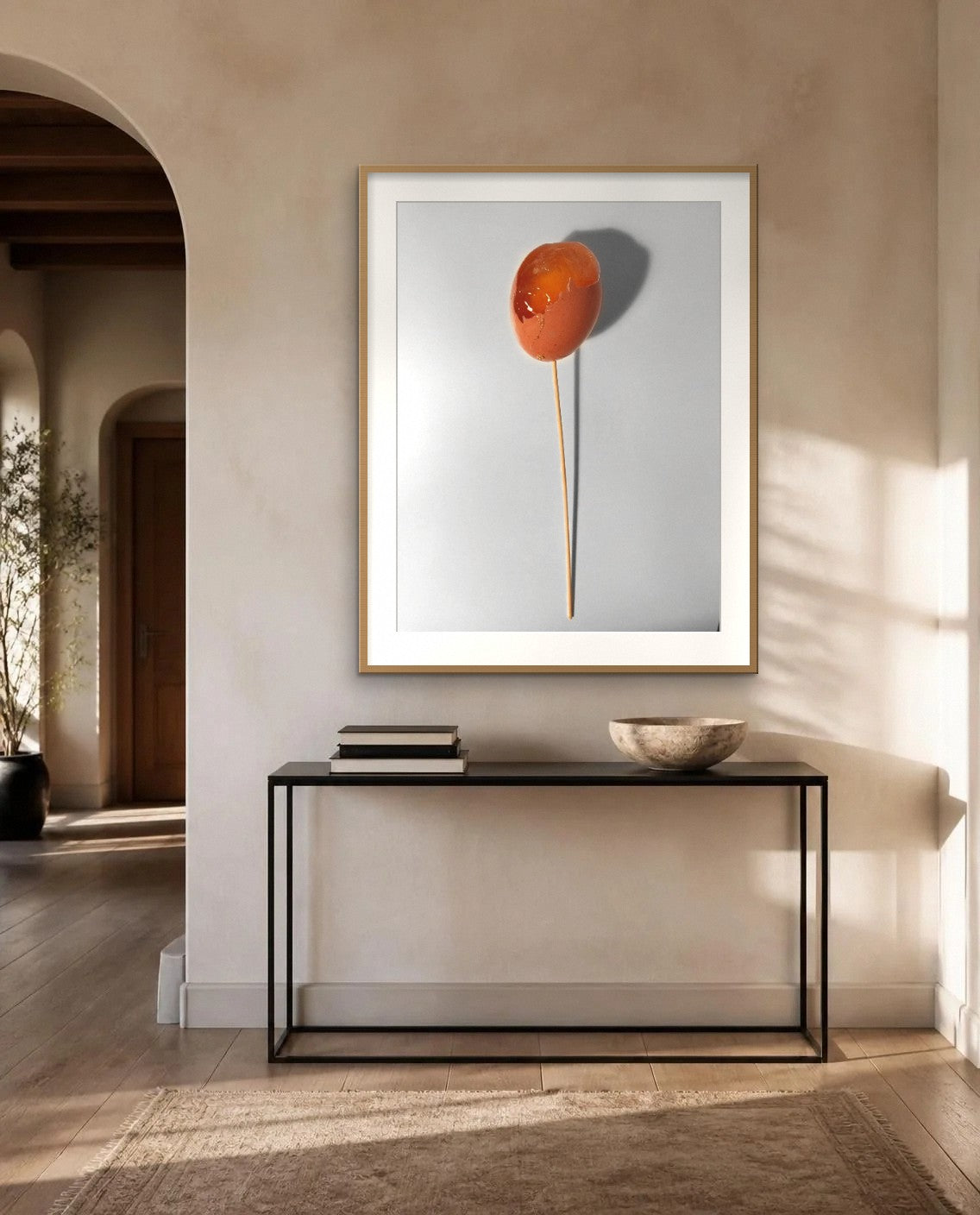 Flower — framed fine art print shown in a room (illustration; ships unframed)