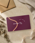 design 25.07 printed gift card – Burgundy