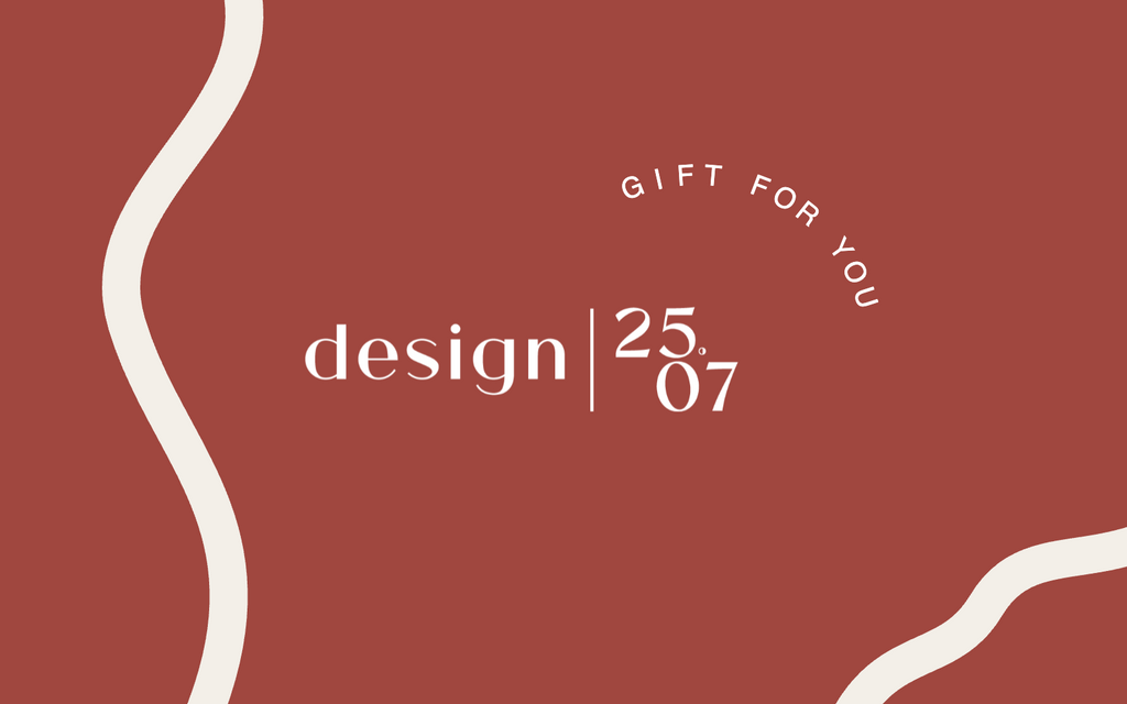 design 25.07 Printed Gift Card – Terracotta